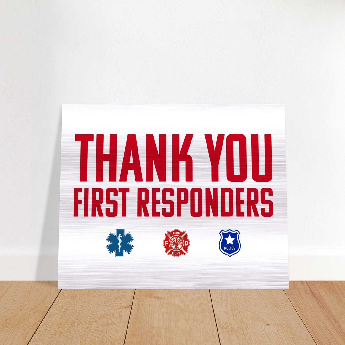 First Responders | Brushed Aluminum Print