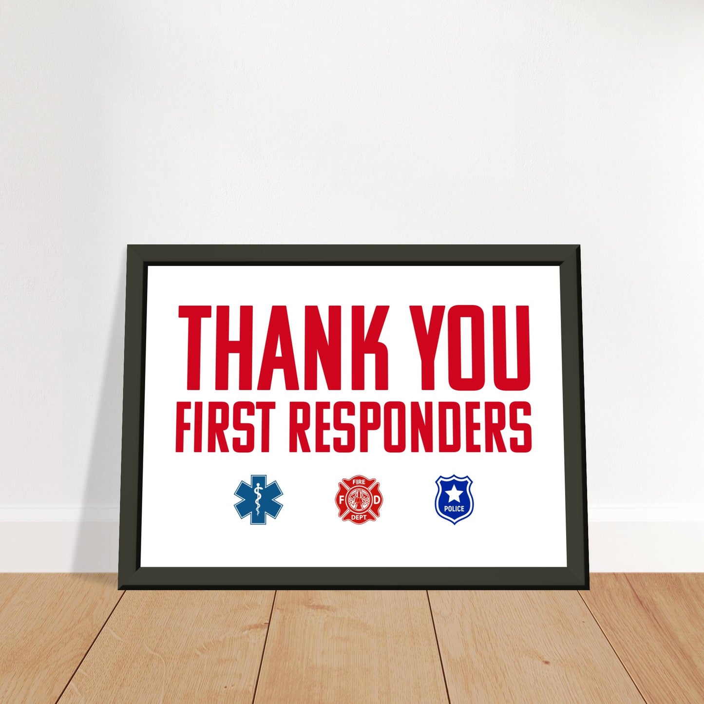 First Responders | Premium Matte Paper Metal Framed Poster