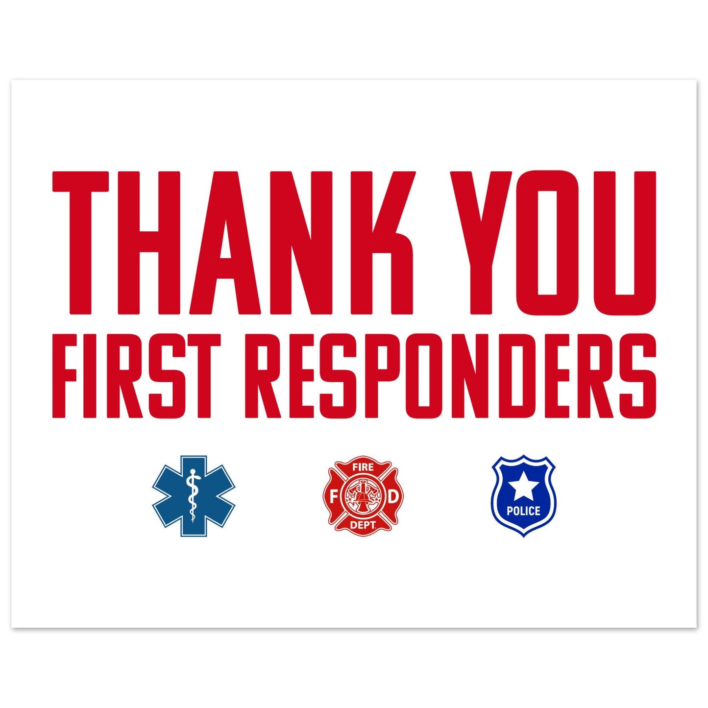 First Responders | Premium Matte Paper Poster