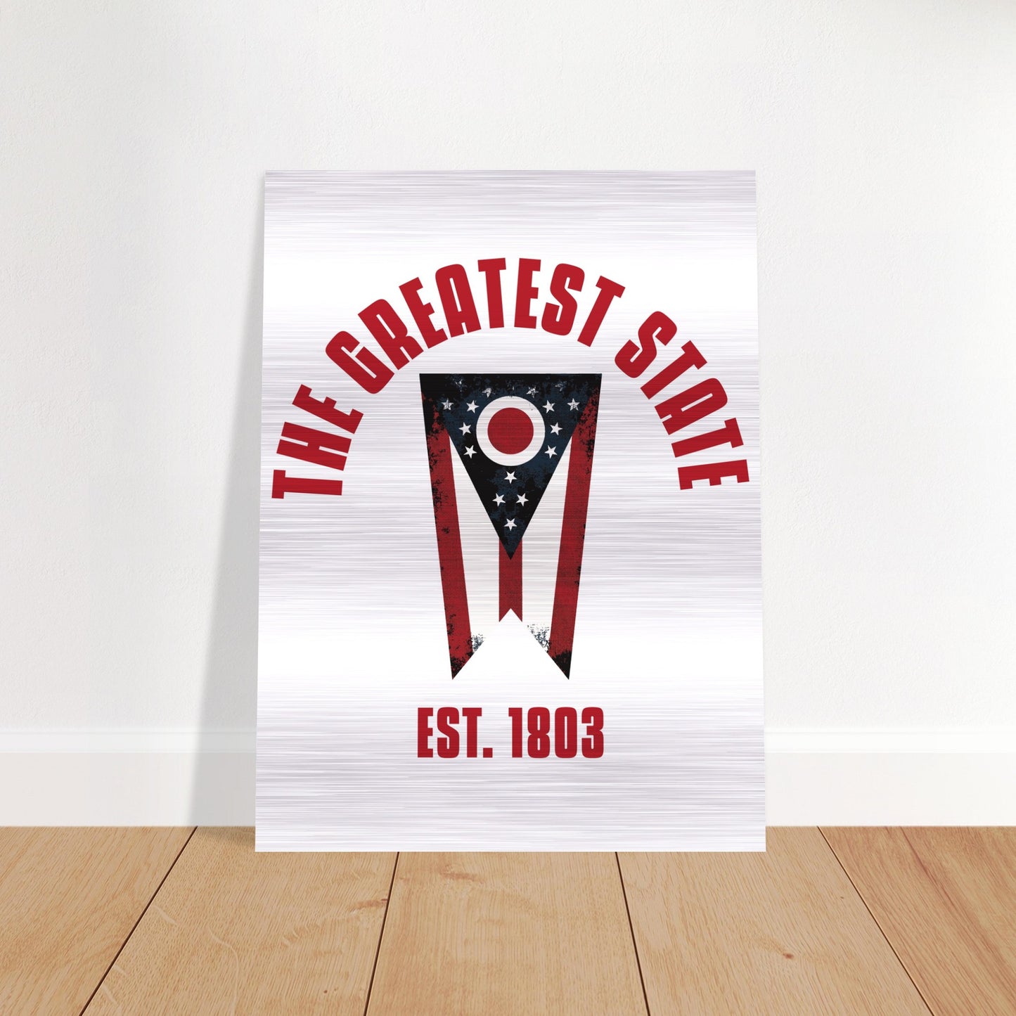 The Greatest State | Brushed Aluminum Print