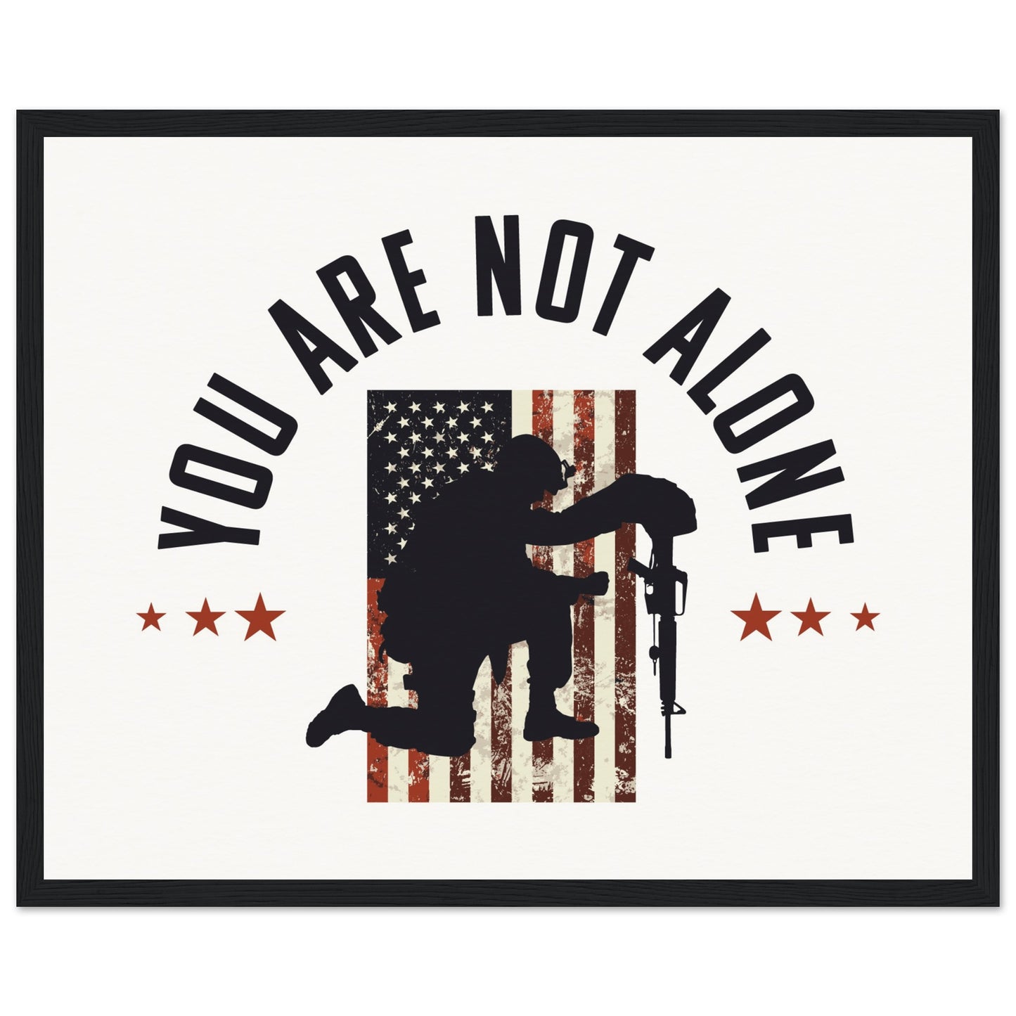 You Are Not Alone | Museum-Quality Matte Paper Wooden Framed Poster