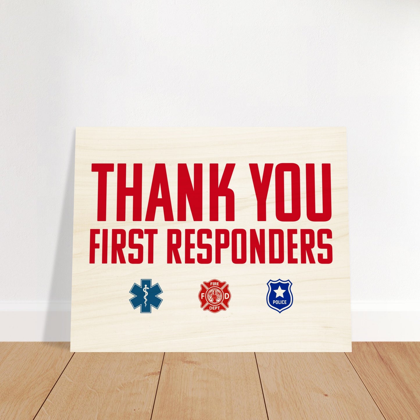 First Responders | Wood Print