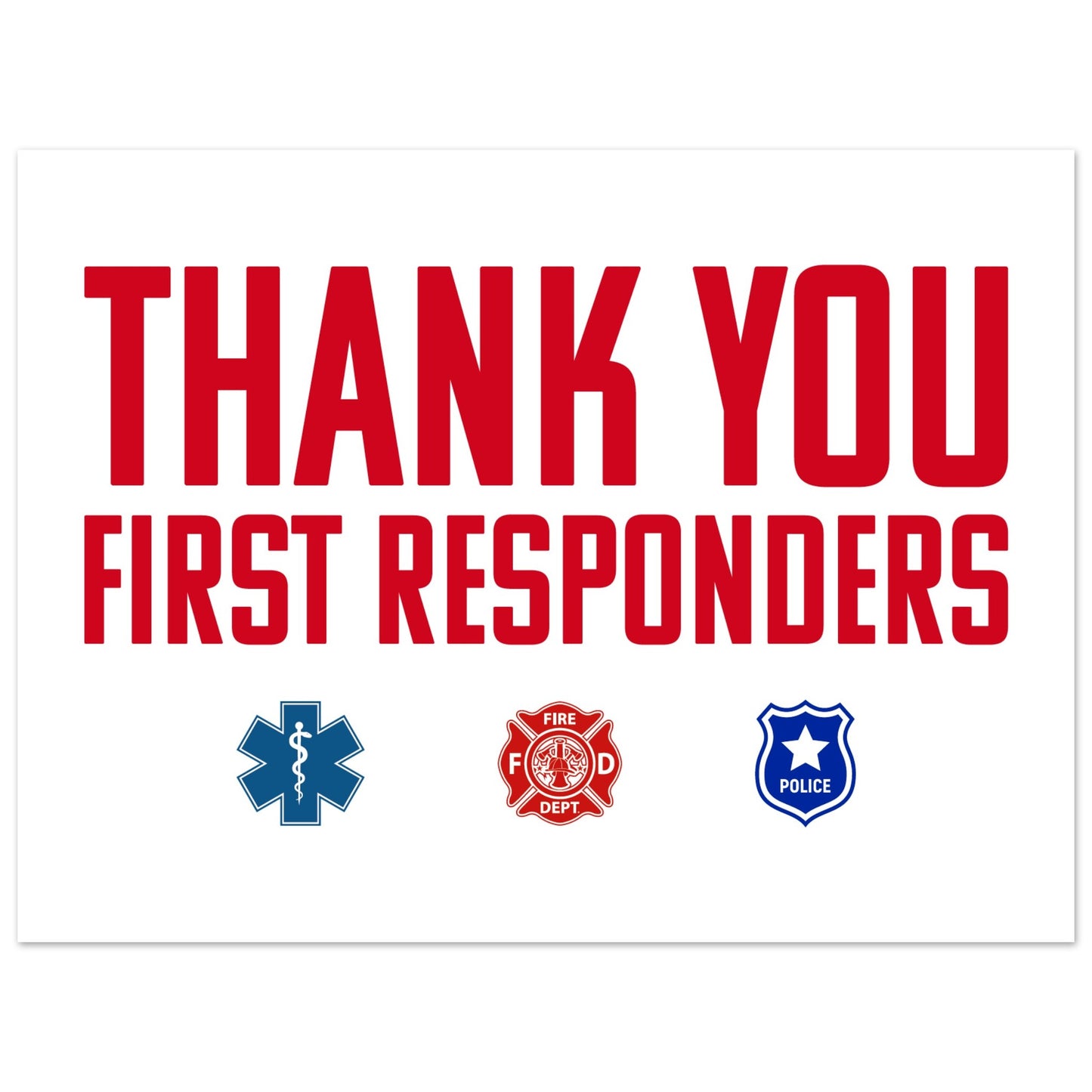 First Responders | Premium Matte Paper Poster