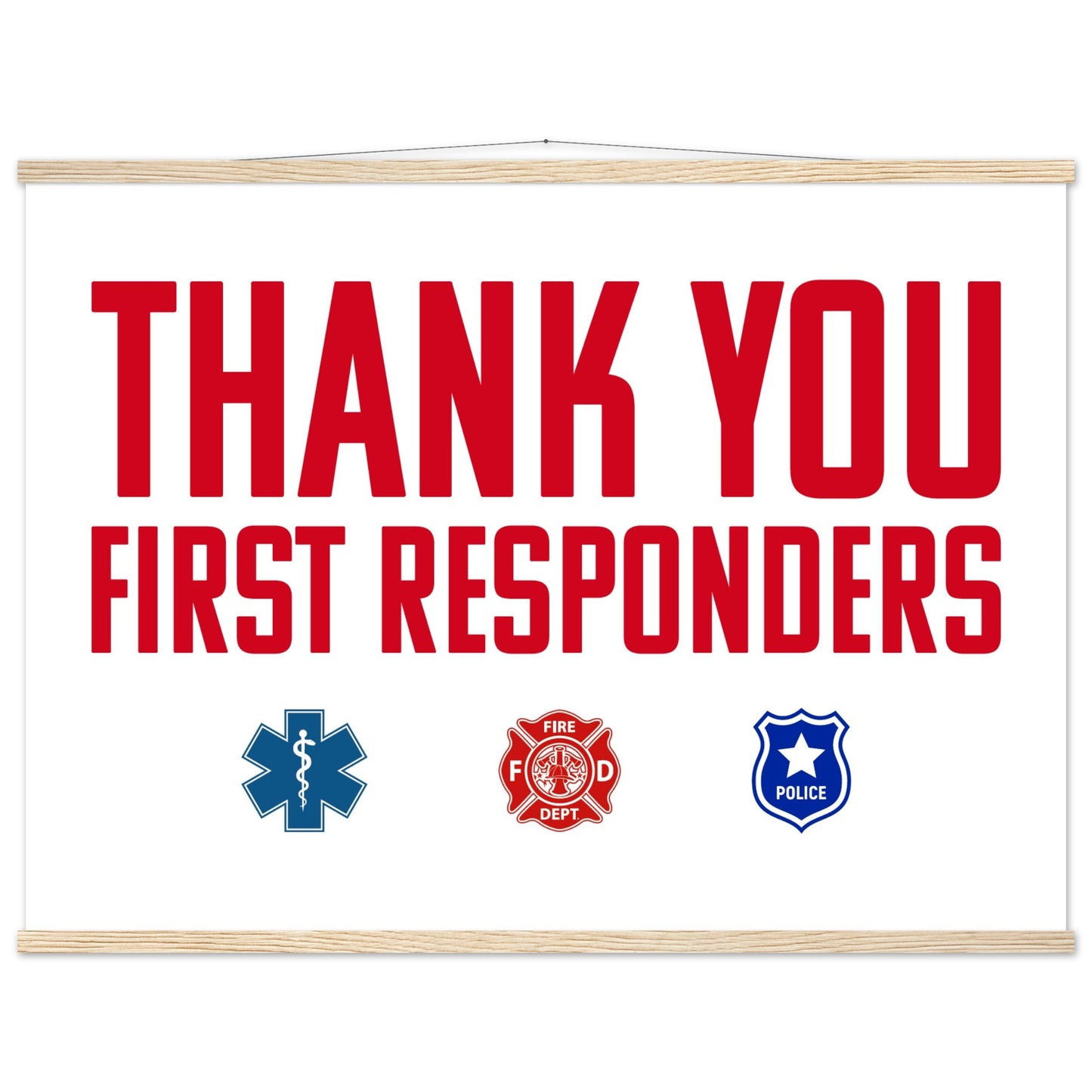 First Responders | Premium Matte Paper Poster with Hanger