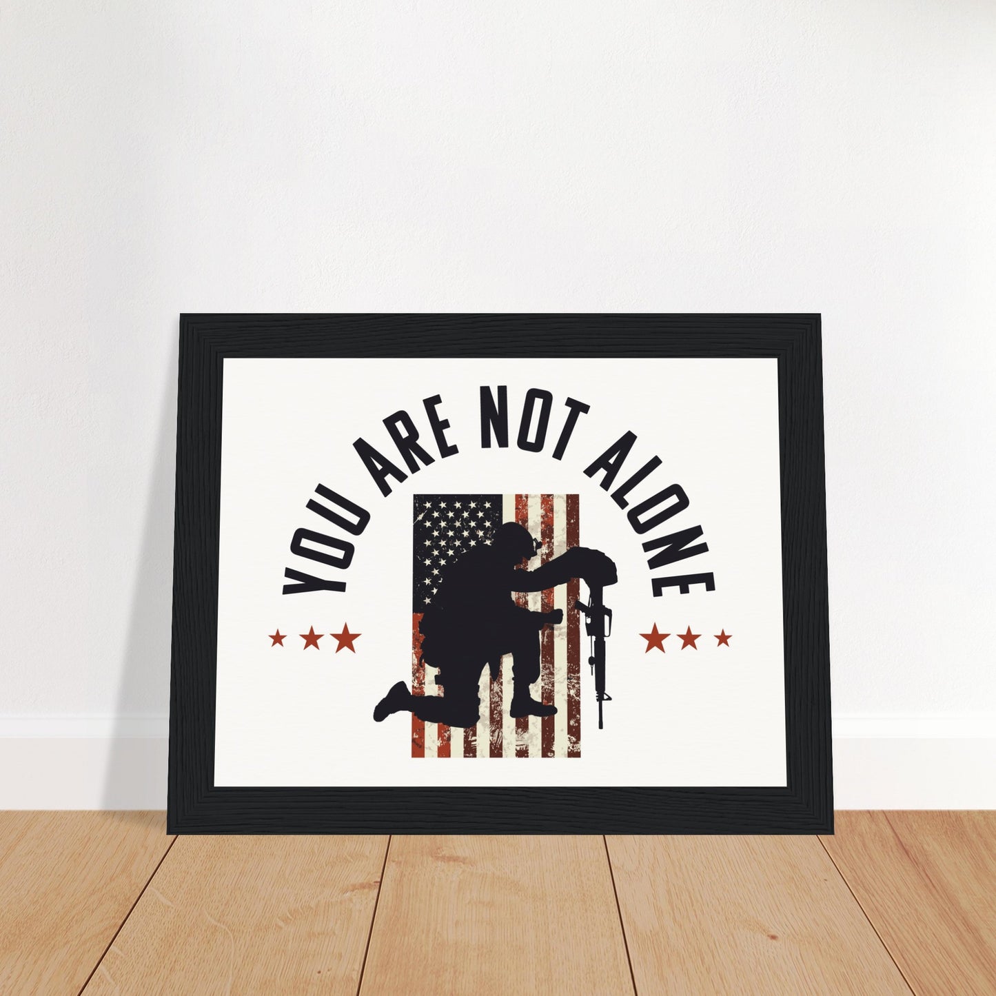 You Are Not Alone | Museum-Quality Matte Paper Wooden Framed Poster