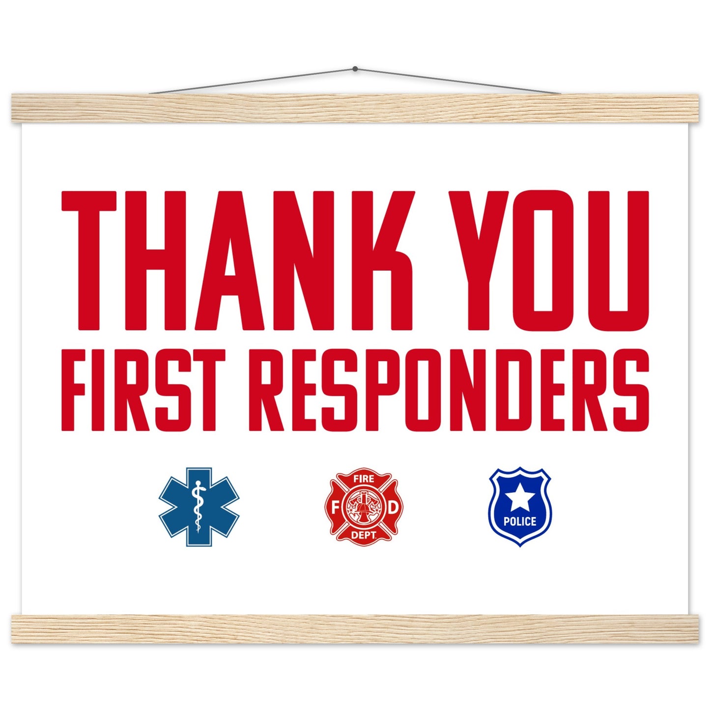 First Responders | Premium Matte Paper Poster with Hanger