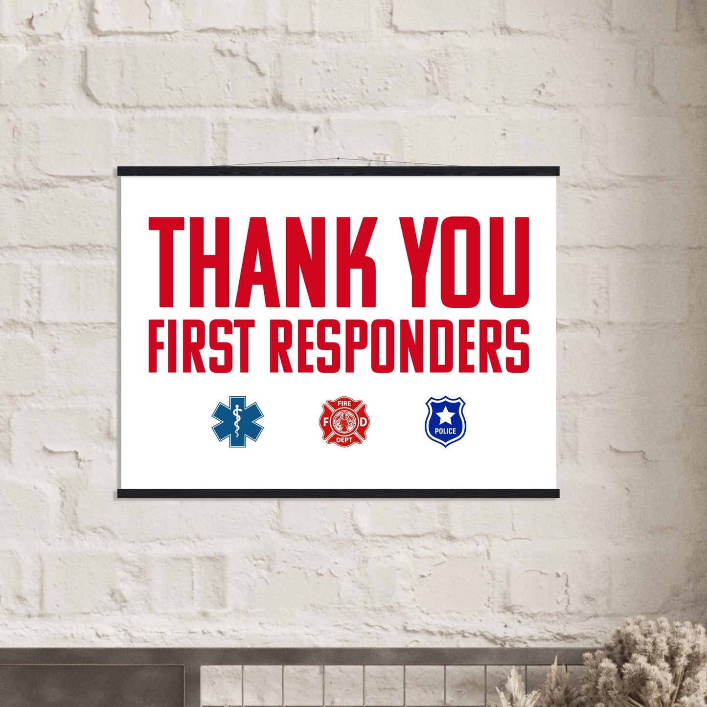 First Responders | Premium Matte Paper Poster with Hanger