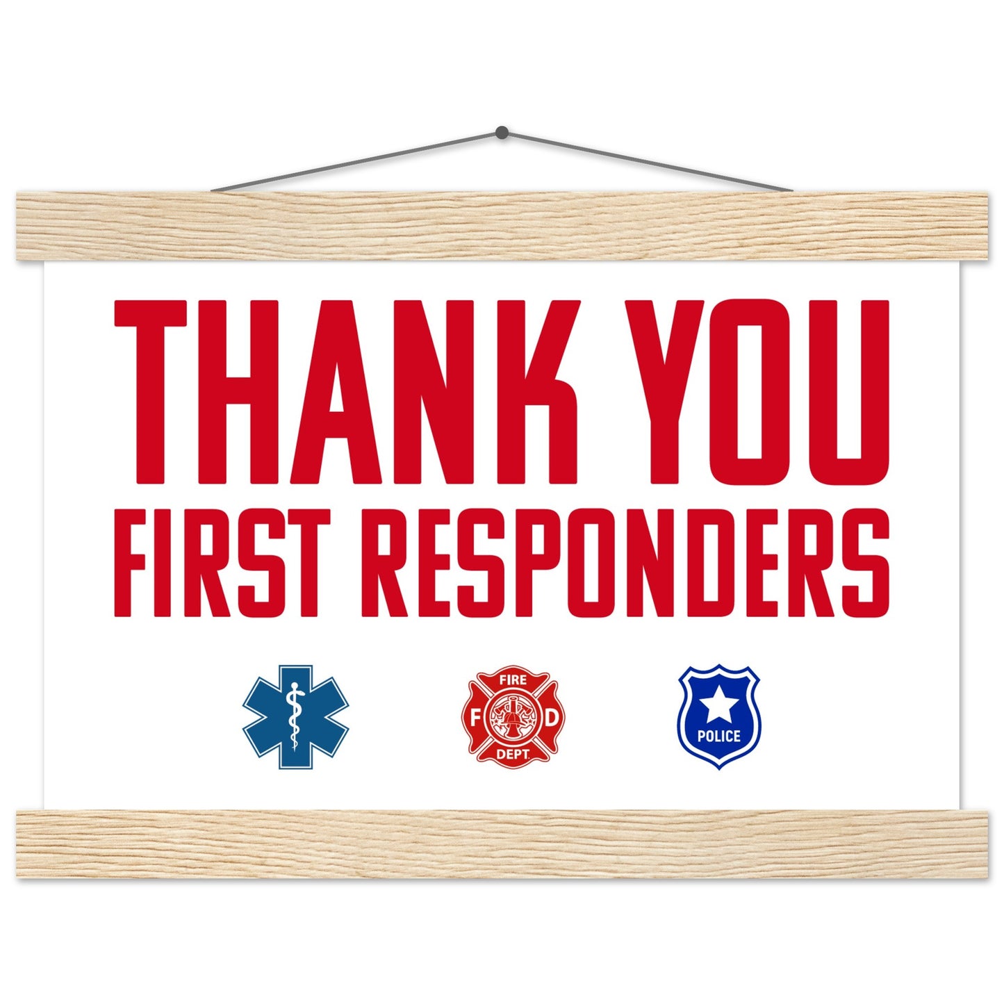 First Responders | Premium Matte Paper Poster with Hanger