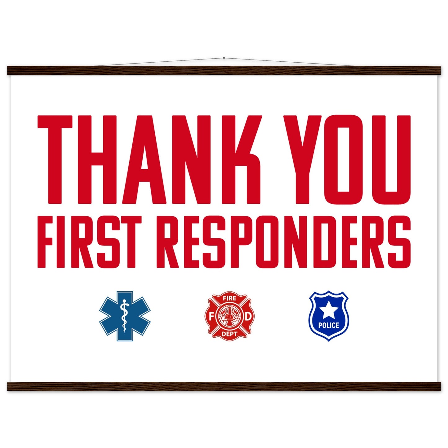 First Responders | Premium Matte Paper Poster with Hanger