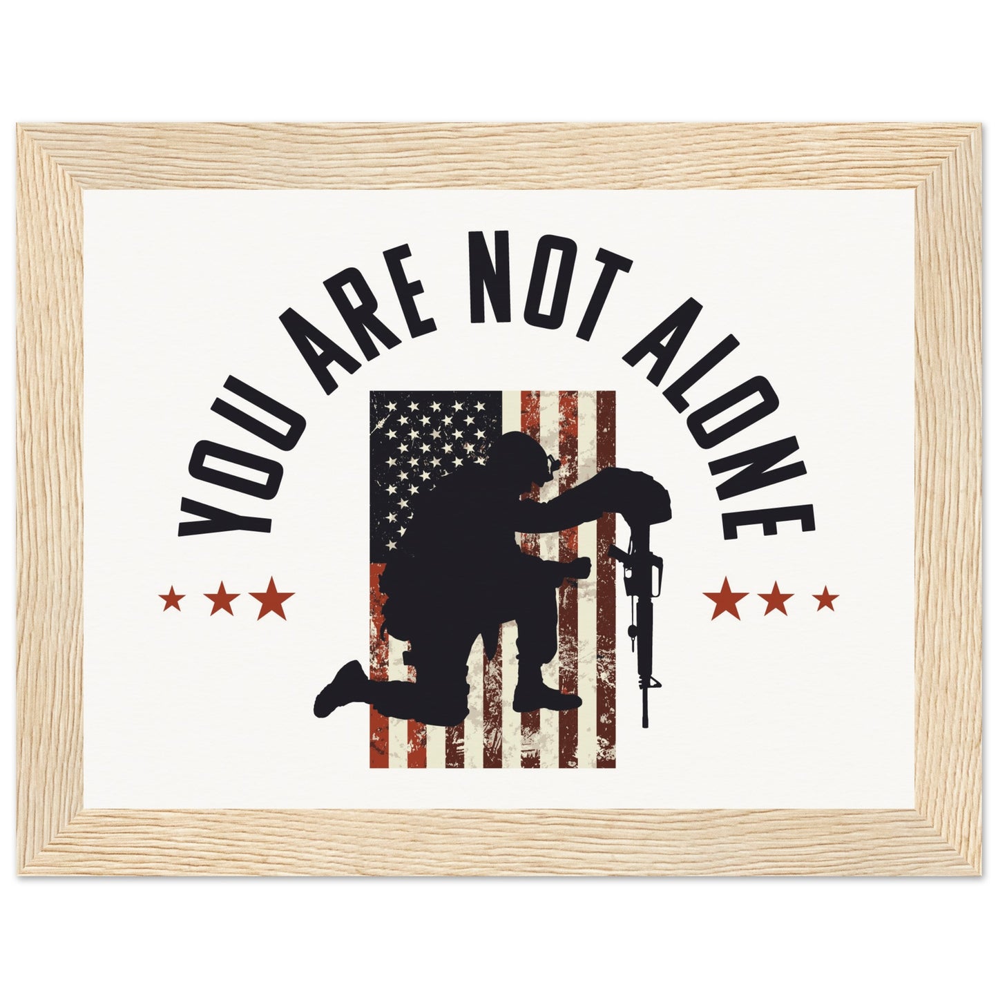 You Are Not Alone | Museum-Quality Matte Paper Wooden Framed Poster