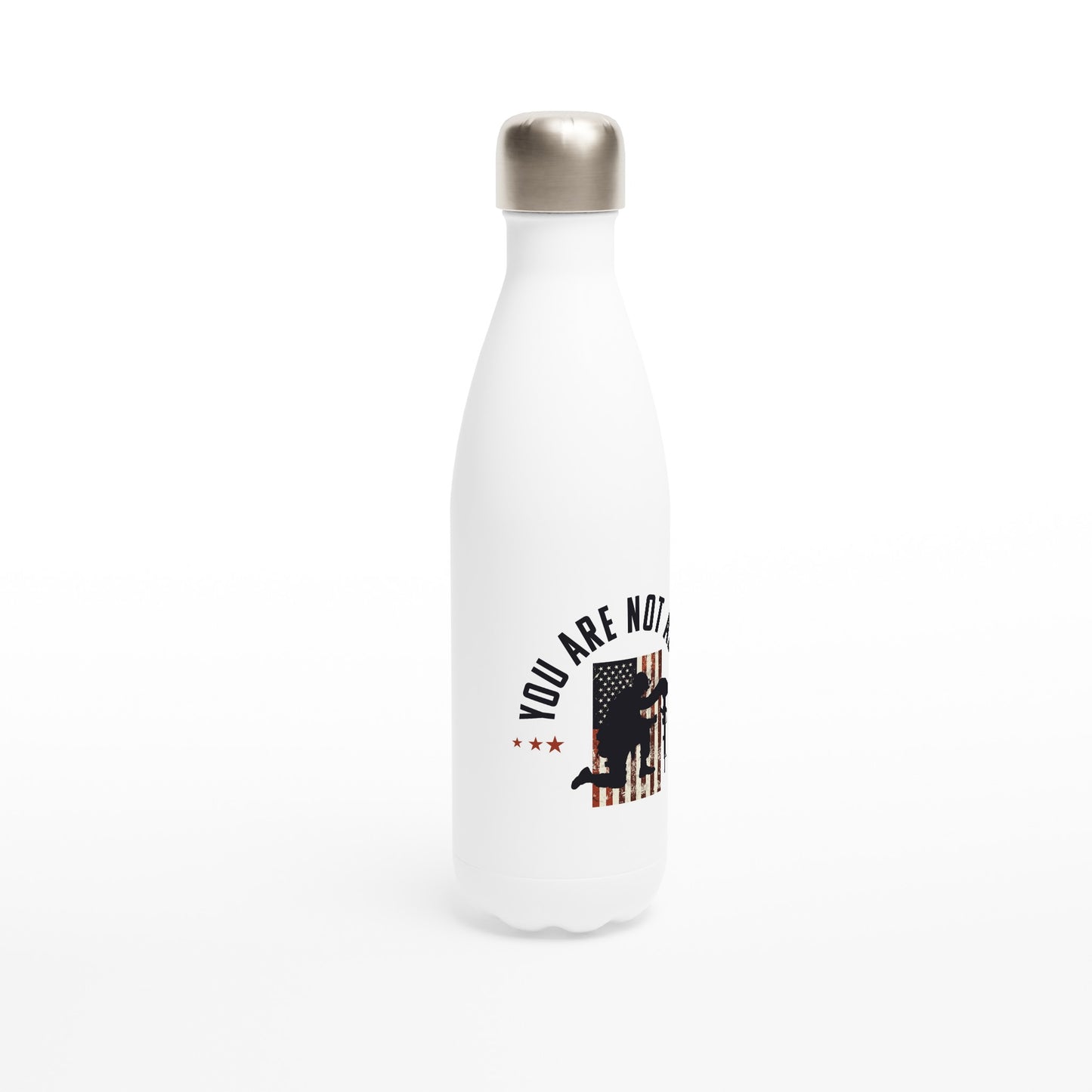 You Are Not Alone | White 17oz Stainless Steel Water Bottle