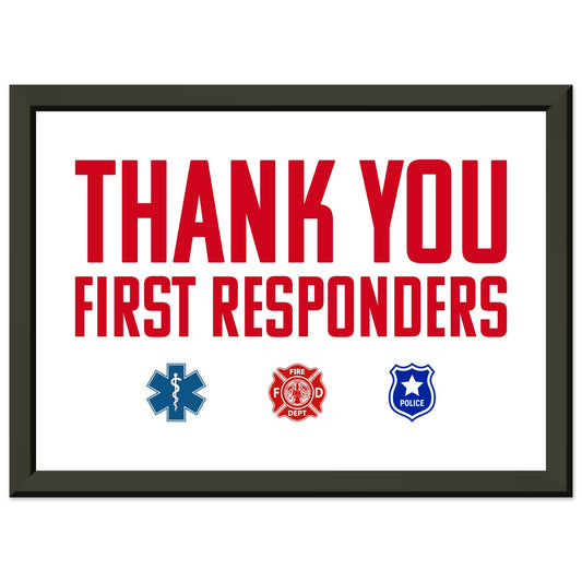 First Responders | Premium Matte Paper Metal Framed Poster