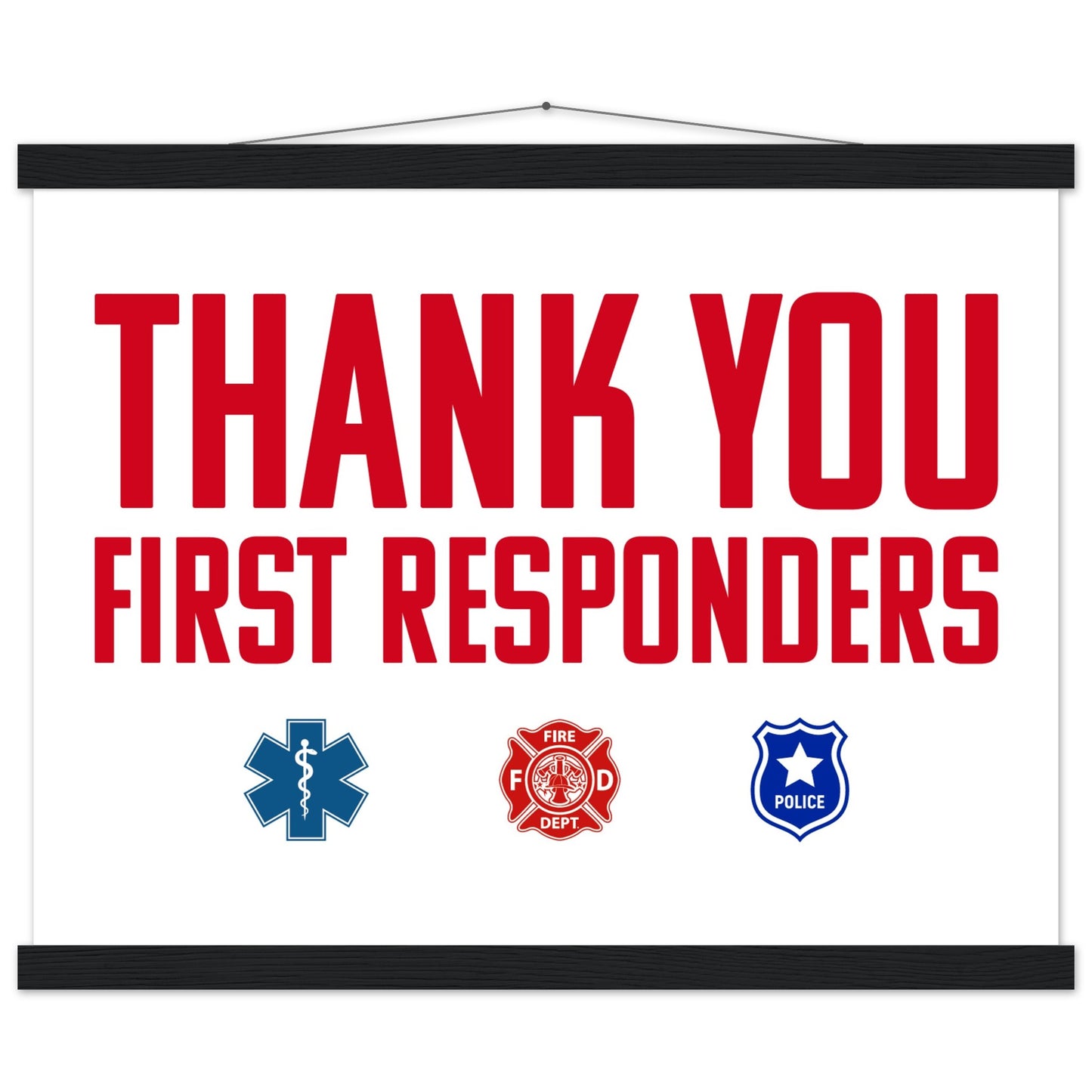 First Responders | Premium Matte Paper Poster with Hanger