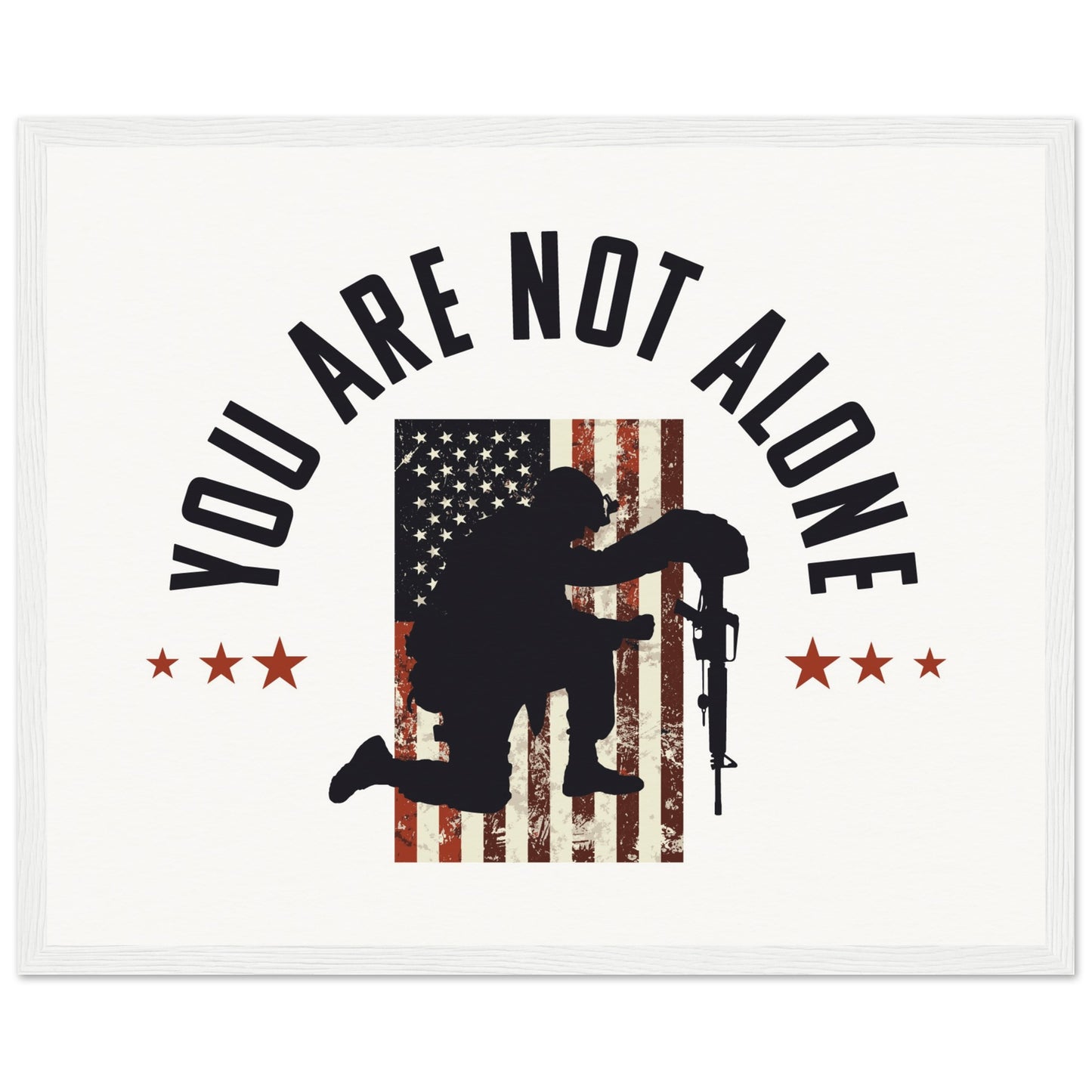 You Are Not Alone | Museum-Quality Matte Paper Wooden Framed Poster