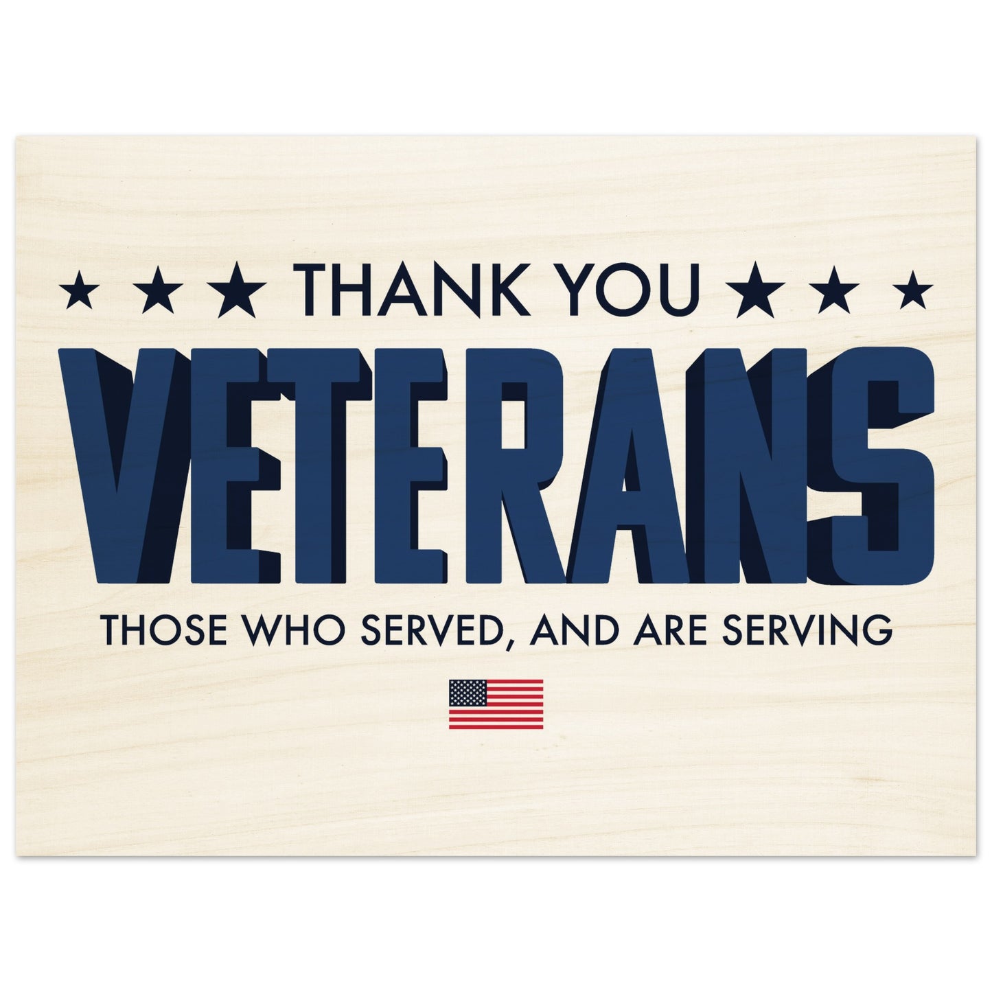 Thank You Veterans | Wood Prints