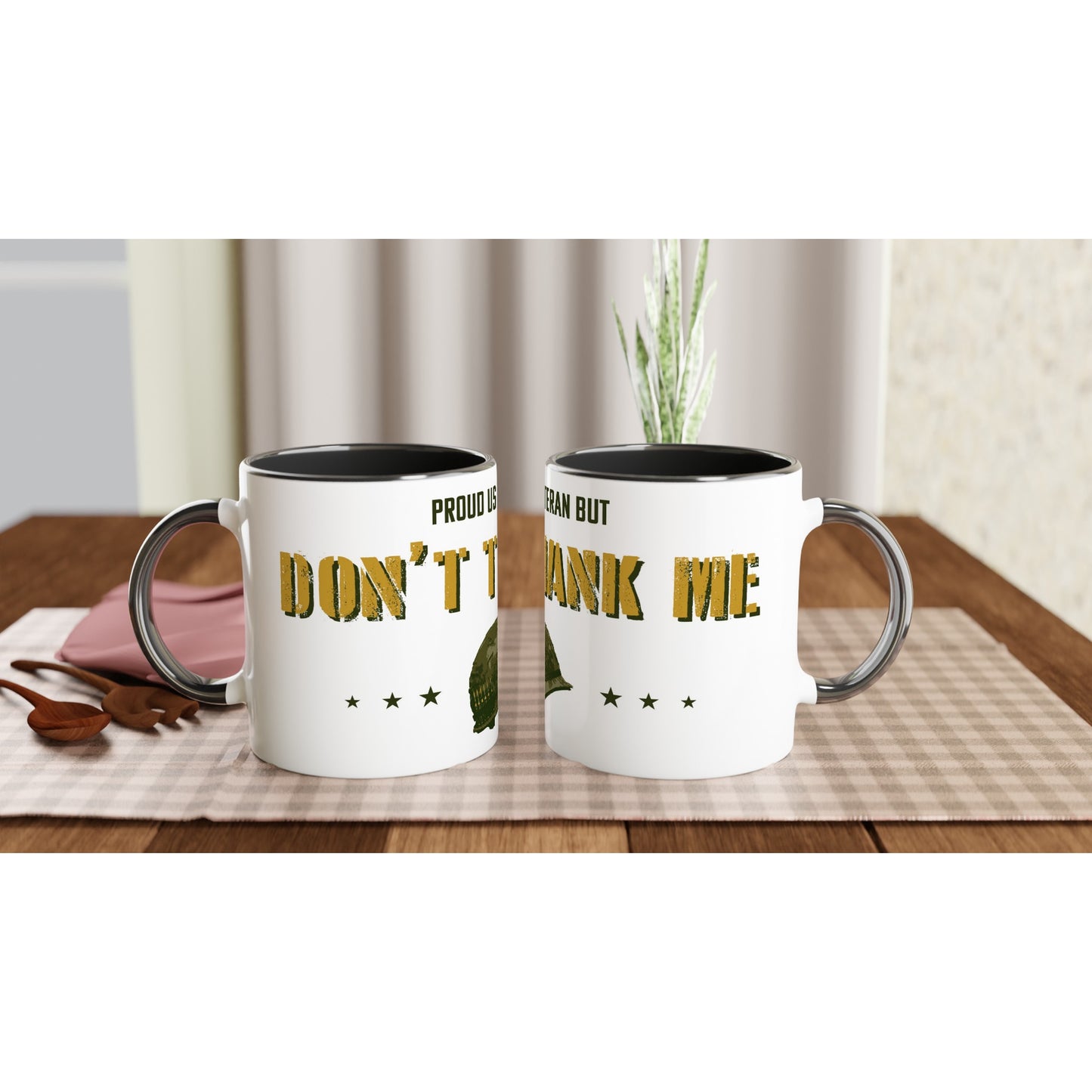 Don't Thank Me | White 11oz Ceramic Mug with Color Inside