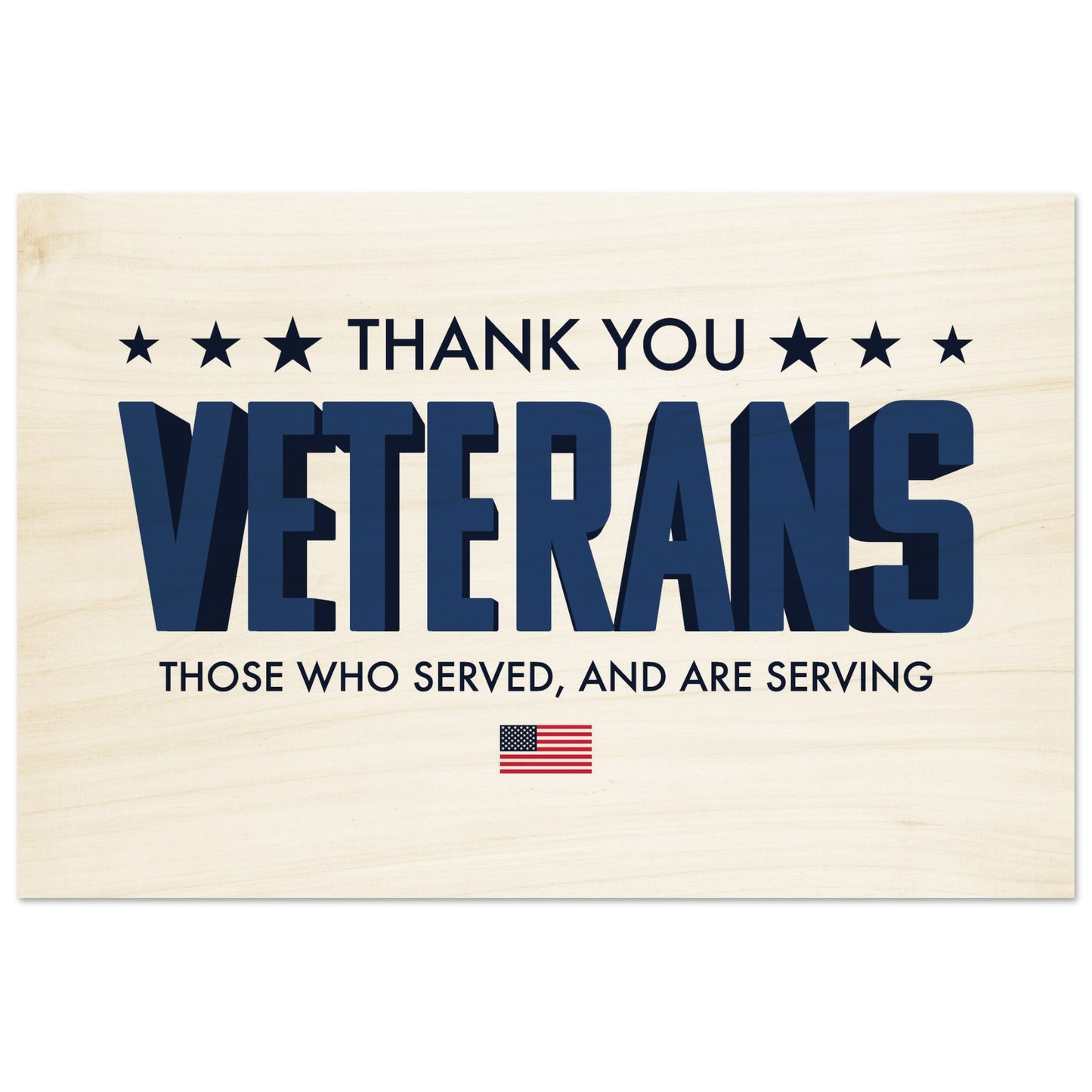 Thank You Veterans | Wood Prints