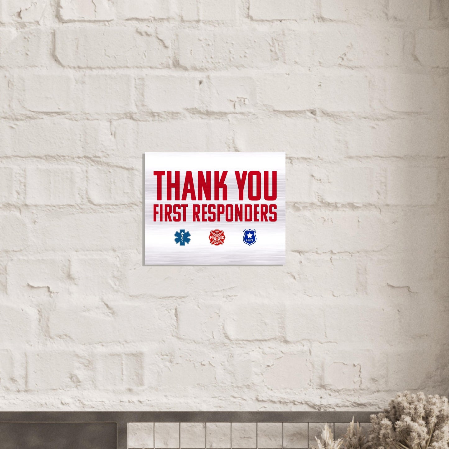 First Responders | Brushed Aluminum Print