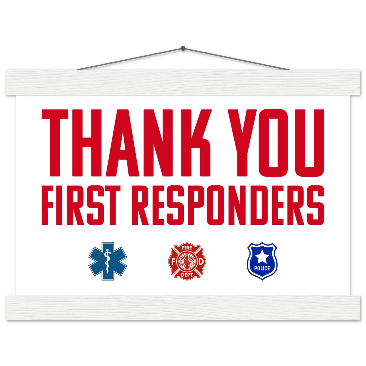 First Responders | Premium Matte Paper Poster with Hanger