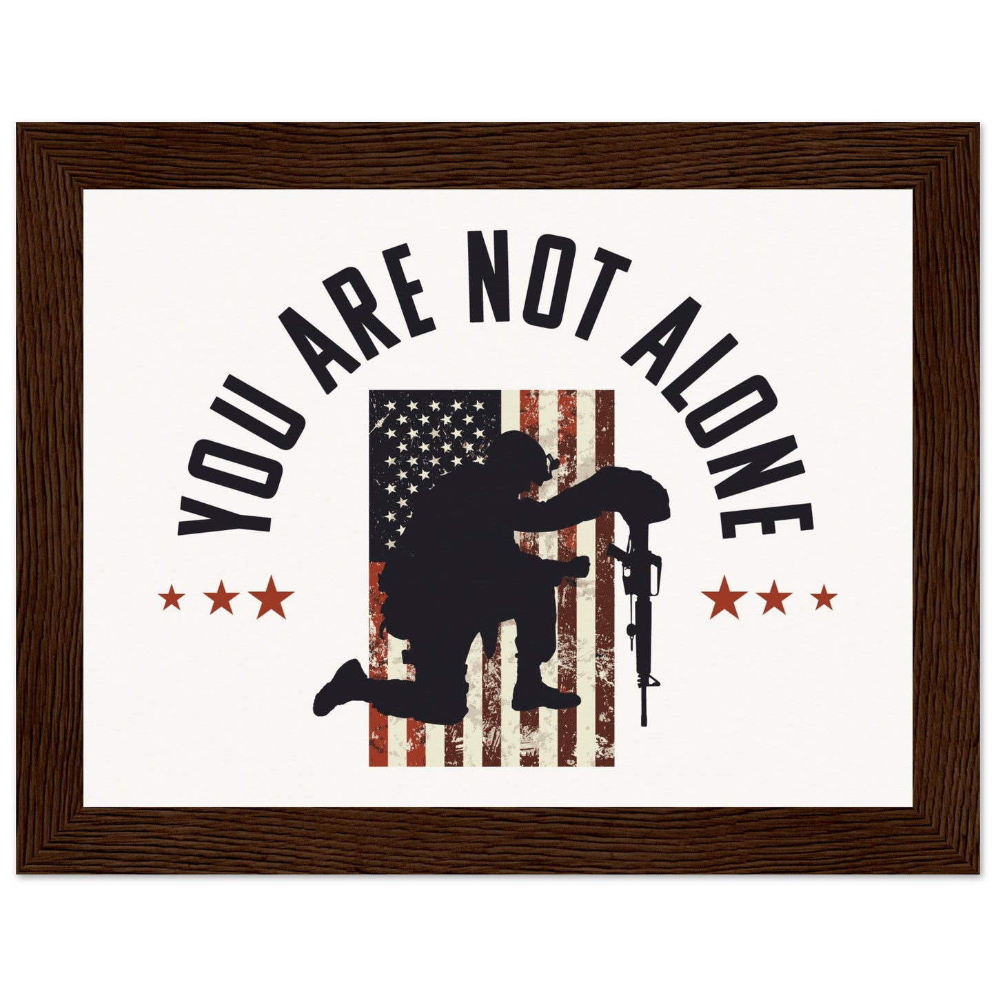 You Are Not Alone | Museum-Quality Matte Paper Wooden Framed Poster