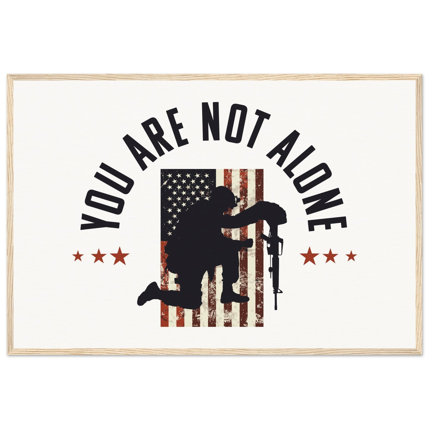 You Are Not Alone | Museum-Quality Matte Paper Wooden Framed Poster