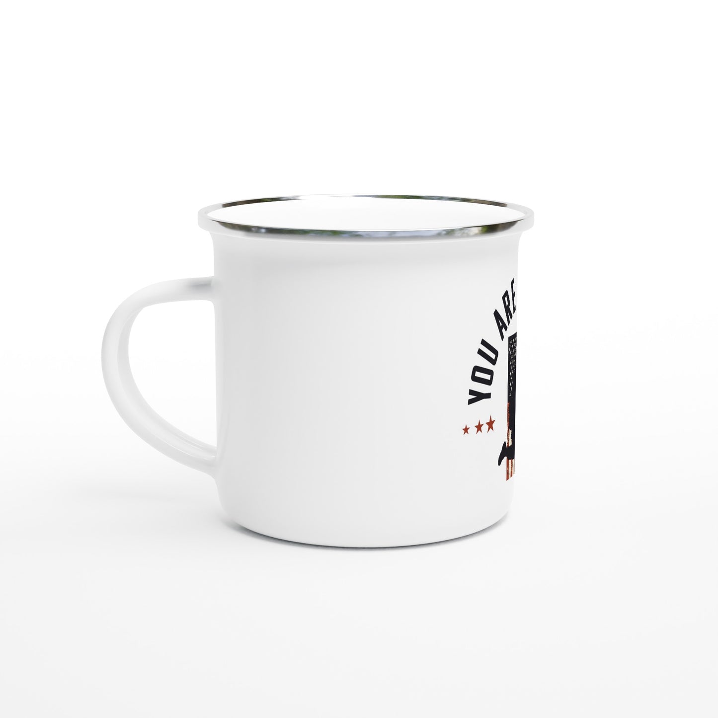 You Are Not Alone | White 12oz Camping Mug