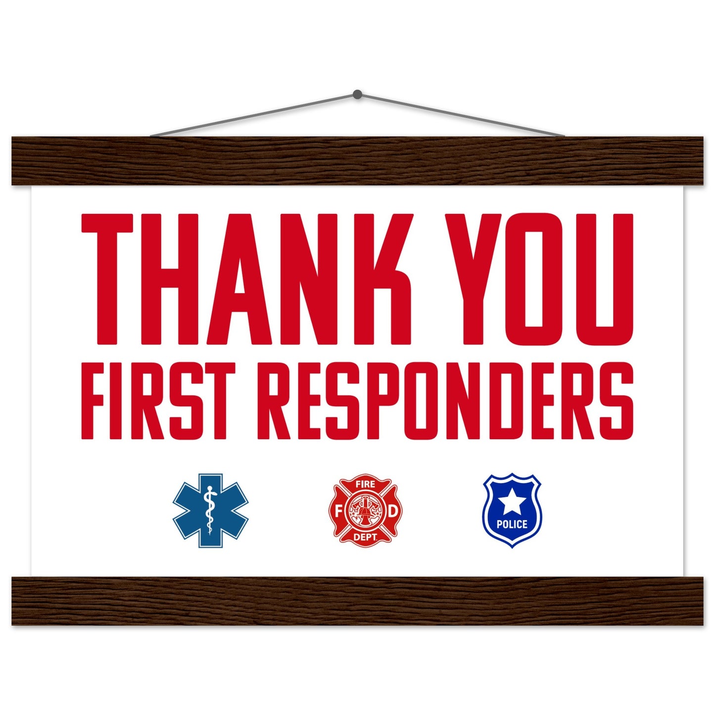 First Responders | Premium Matte Paper Poster with Hanger