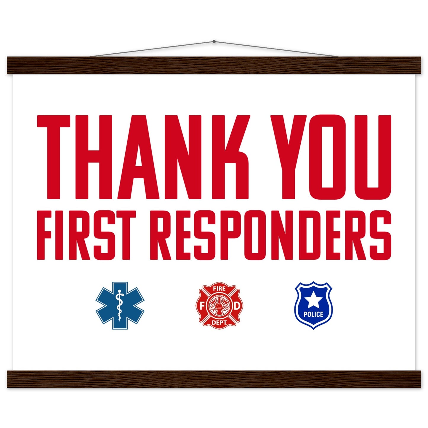 First Responders | Premium Matte Paper Poster with Hanger