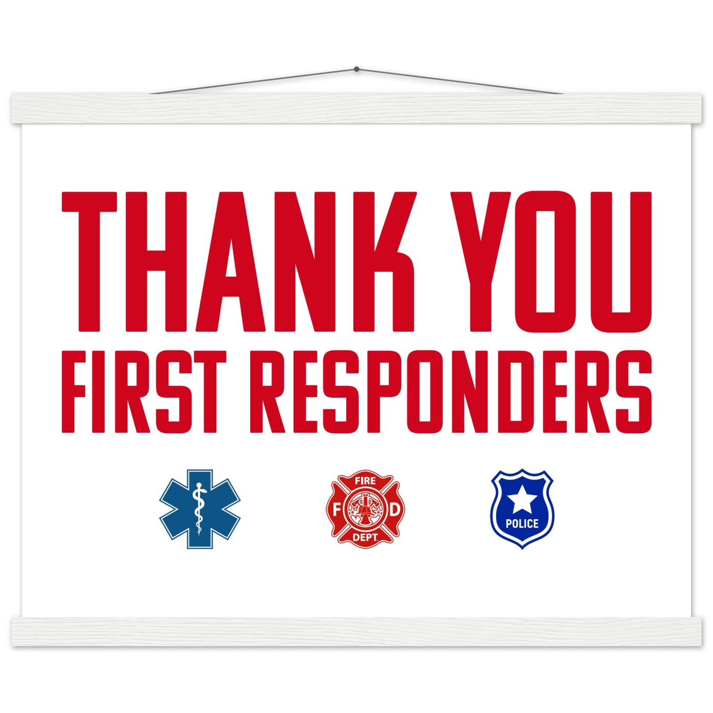 First Responders | Premium Matte Paper Poster with Hanger