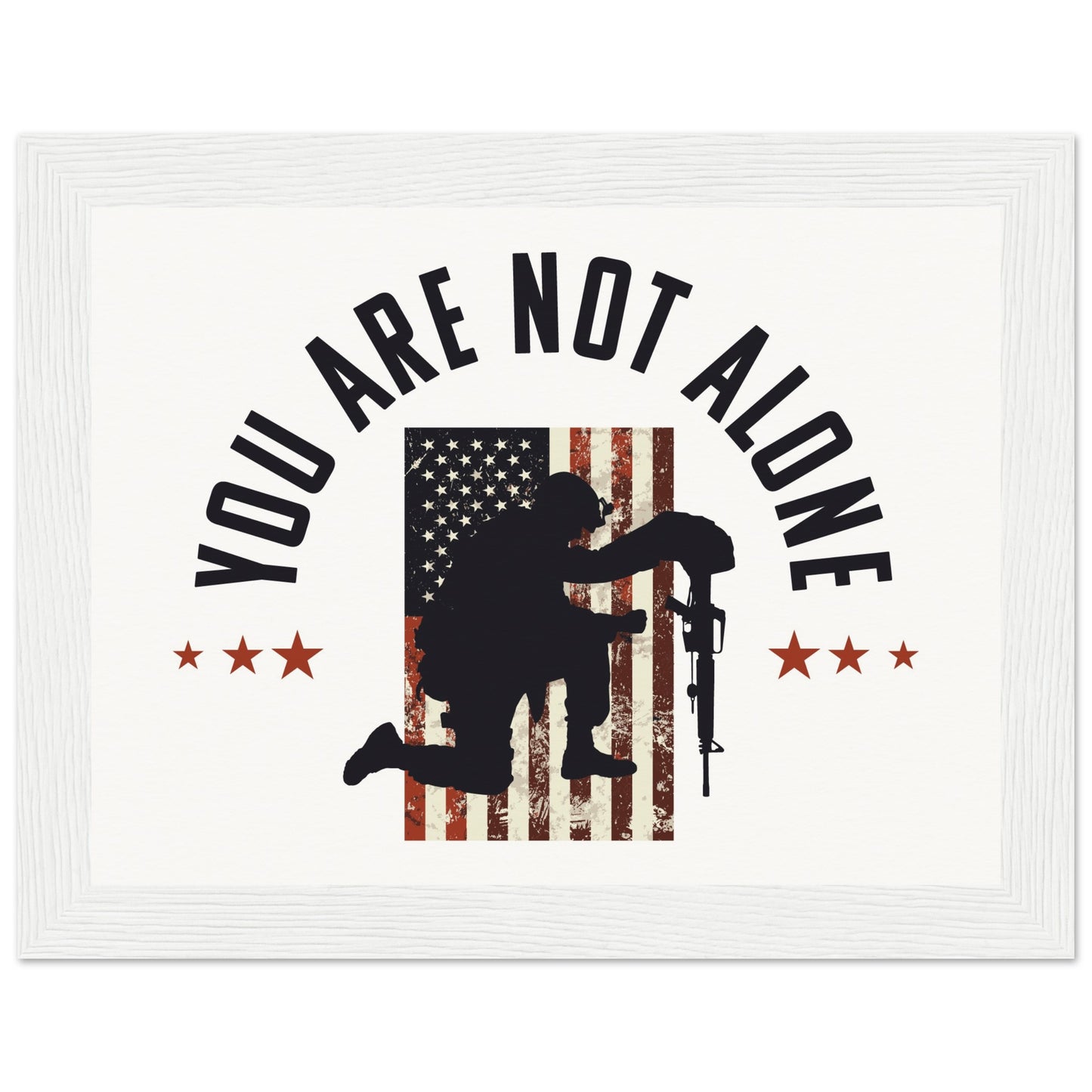 You Are Not Alone | Museum-Quality Matte Paper Wooden Framed Poster