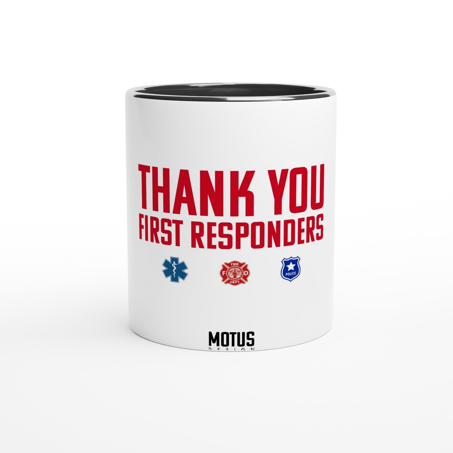 First Responders | White 11oz Ceramic Mug with Color Inside