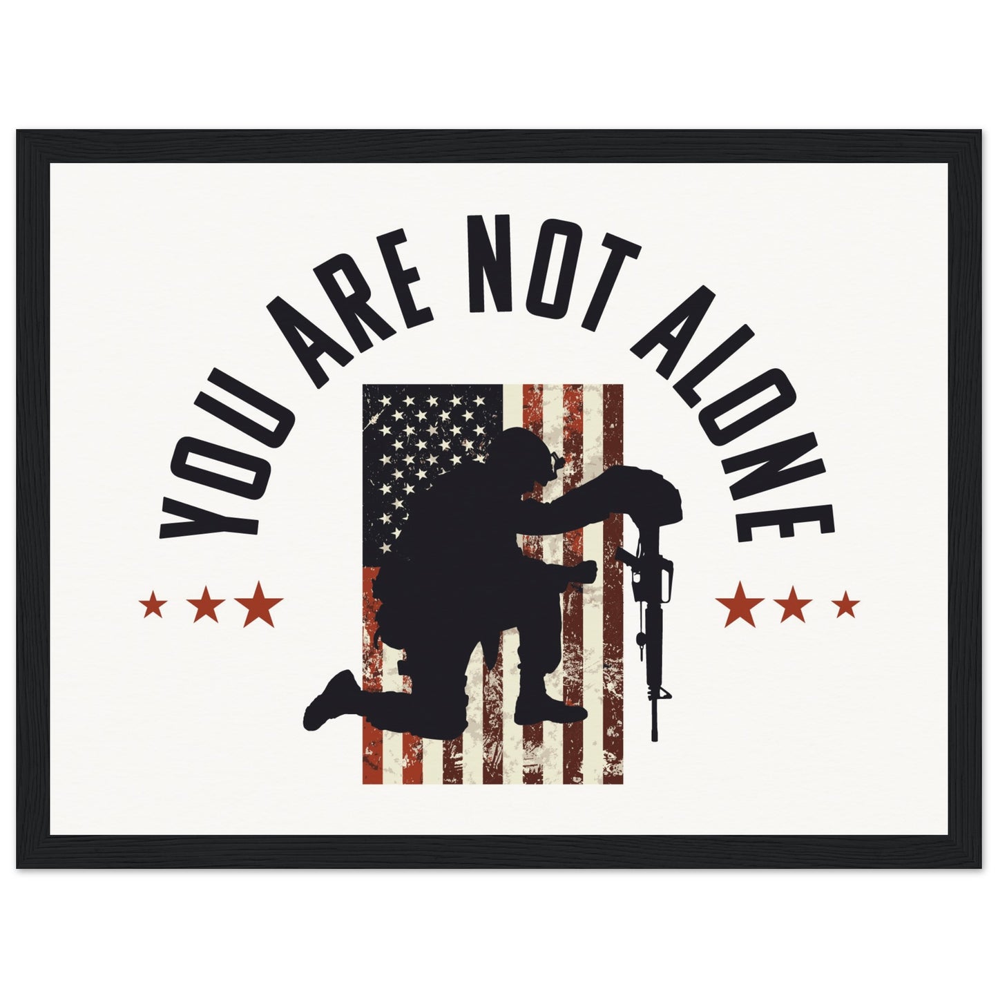 You Are Not Alone | Museum-Quality Matte Paper Wooden Framed Poster